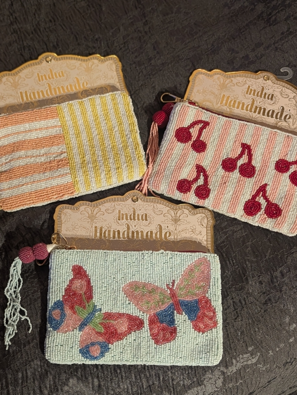 Wandering Moon & Sol and Mer Beaded Zipper Pouches 7pc Lot - Picture 2 of 16